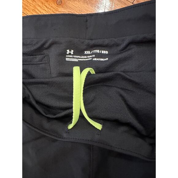 Underarmor Heat Gear Running Short Women XXL Black Stretch Lined Pull On Workout - Picture 5 of 10